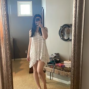 Free People White Lace Dress
